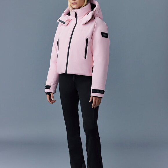 Mackage Amanda Down Ski Jacket - Pink - Size S - Picture 2 of 11